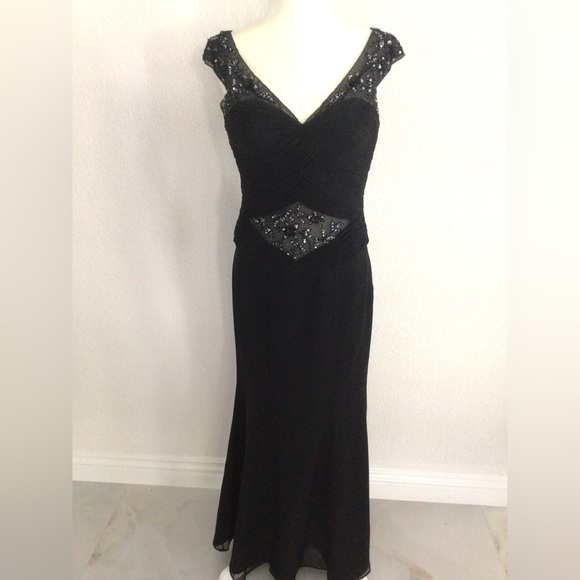 Mike Benet Black Evening Gown - Picture 1 of 9